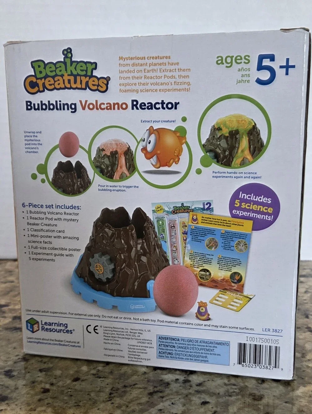 Learning Resources Beaker Creatures Bubbling Volcano Reactor Ages 5+ NEW STEM